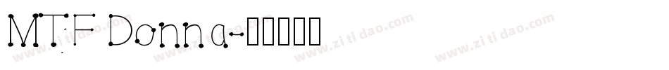 MTF Donna字体转换